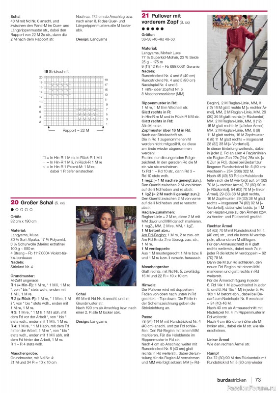 Вязаные модели в журнале «Burda Stricken №1 2025»