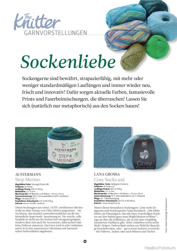 Вязаные проекты спицами в журнале &laquo;The Knitter №81 2026 Germany&raquo;