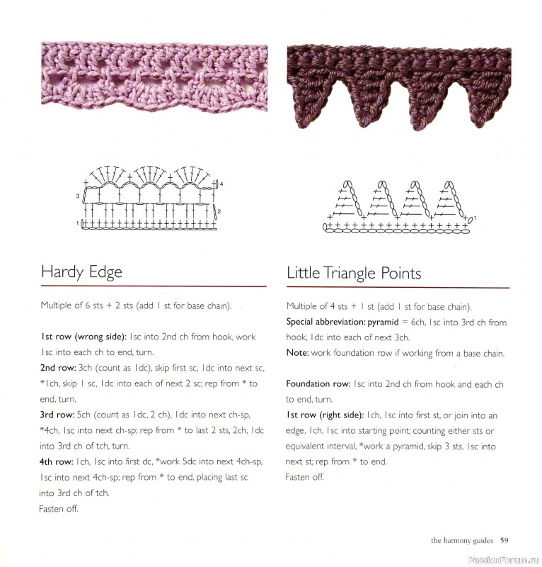 Вязаные проекты в книге &laquo;Crochet Edgings & Trims: 150 Stitches&raquo;.