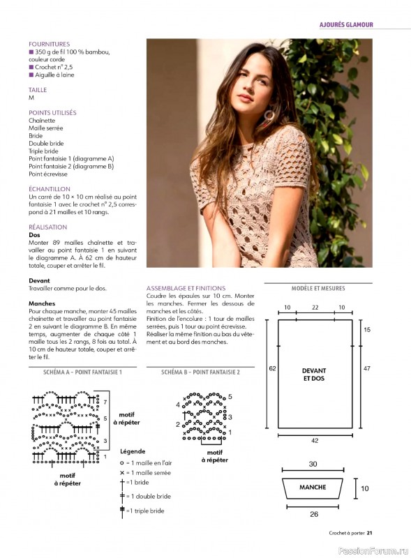 Вязаные проекты крючком в журнале «Crochet a porter - Fevrier/Avril 2026»