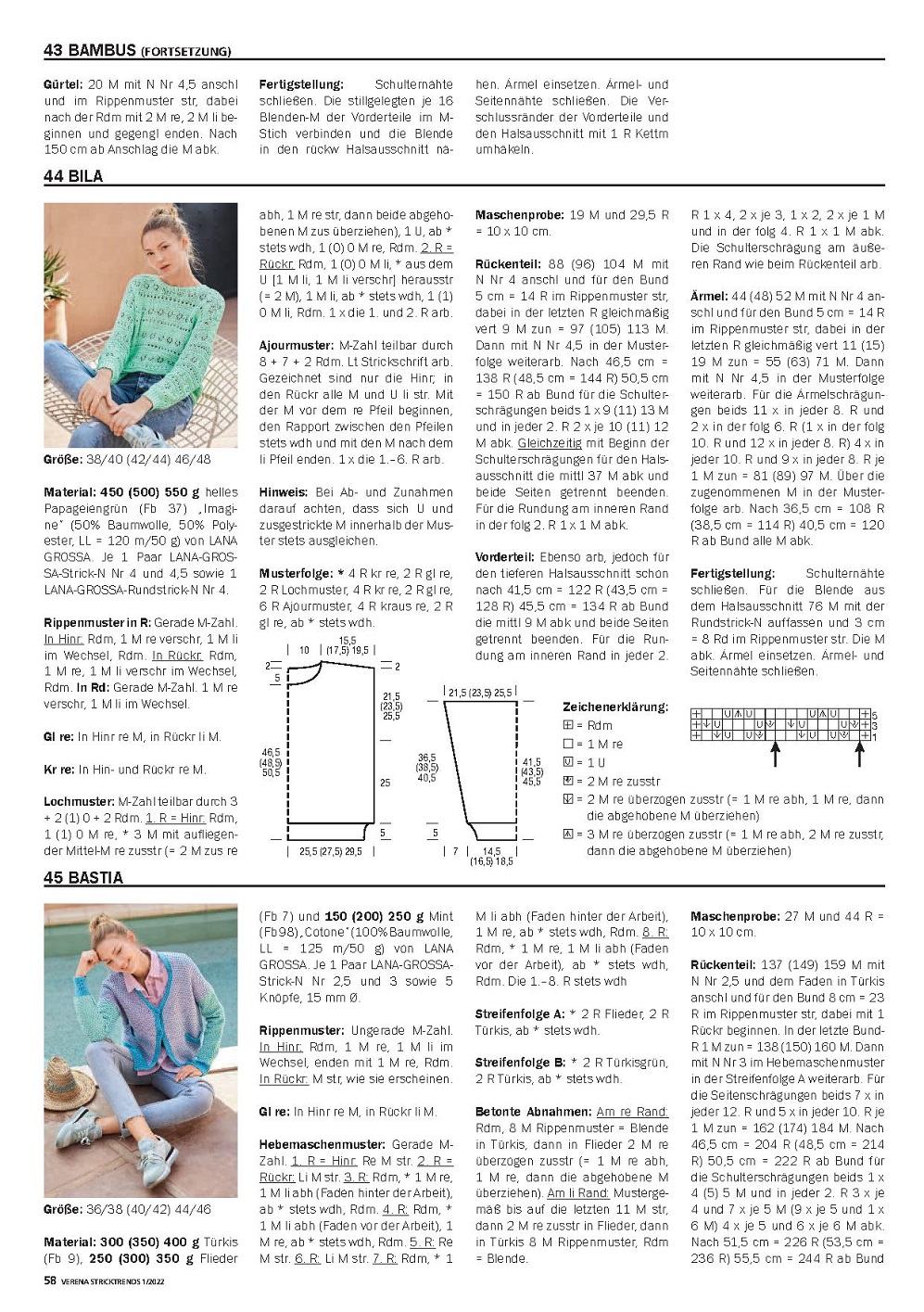 Стильные моделеи в журнале"Verena Stricktrends №1 2022"