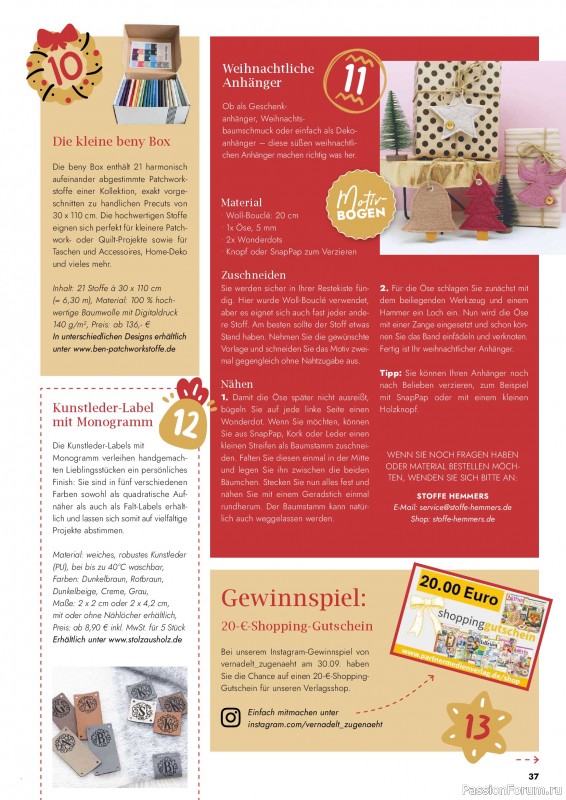 Коллекция проектов для рукодельниц в журнале «Nähen & Patchwork №6 2026»