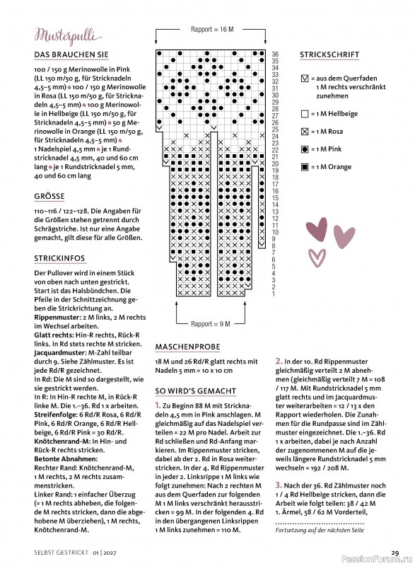 Вязаные модели в журнале «Selbst Gestrickt №1 2027»