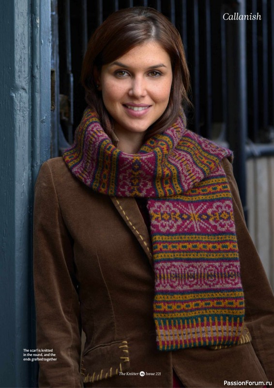 Вязаные проекты спицами в журнале «The Knitter №221 2025»