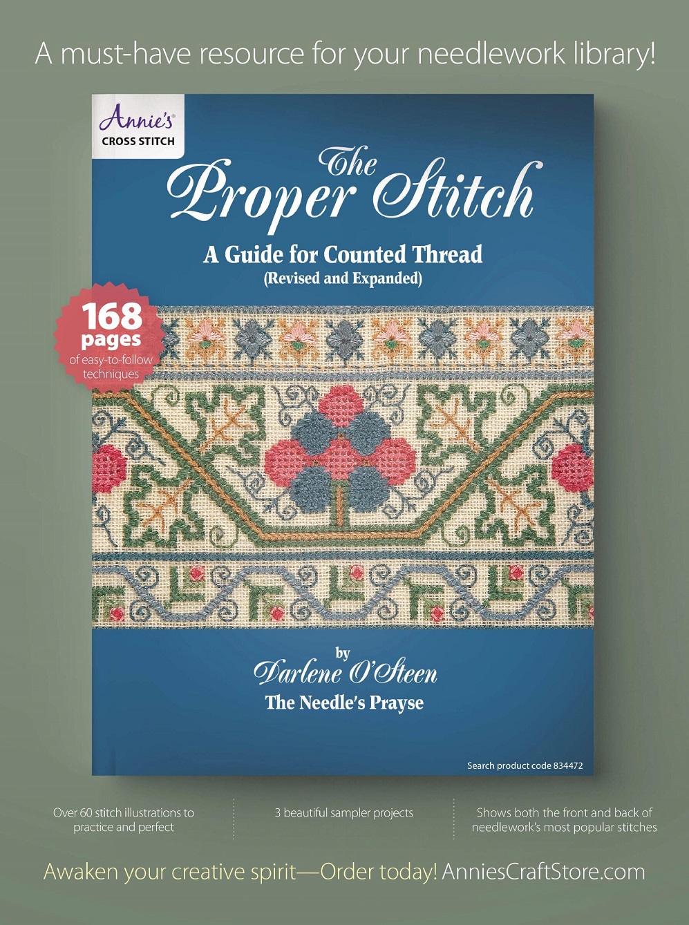 Вышивка крестом в журнале «Just CrossStitch - April 2022»