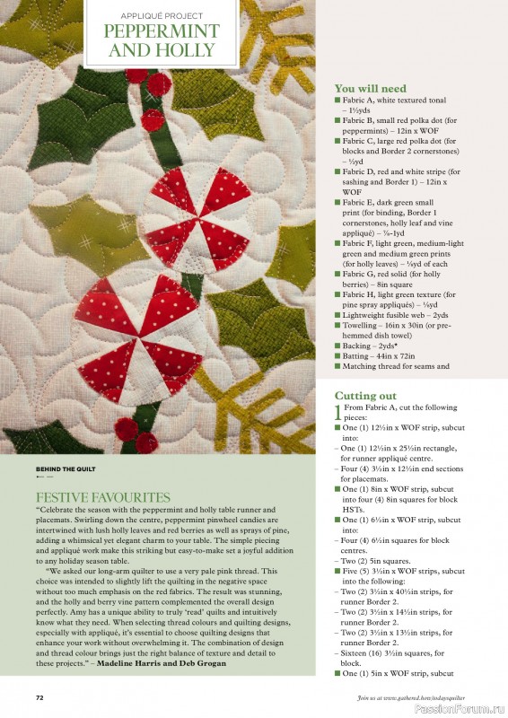 Коллекция проектов для рукодельниц в журнале «Todays Quilter №133 2025»