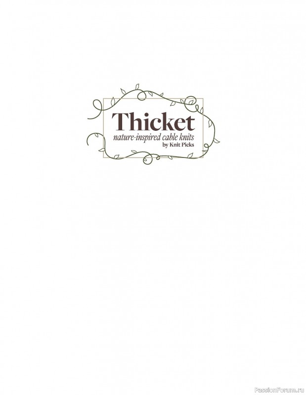 Коллекция трикотажной одежды с аранами в книге «Thicket»