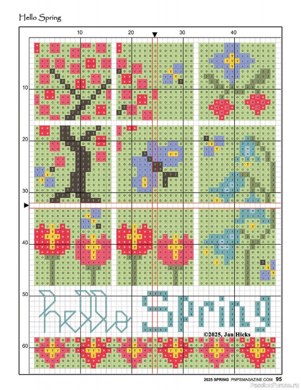 Коллекция вышивки в журнале «Punch Needle & Primitive Stitcher - Spring 2025»