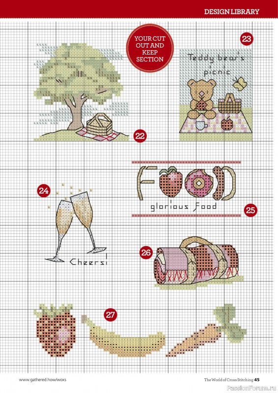Коллекция вышивки в журнале «The World of Cross Stitching №345 2024»