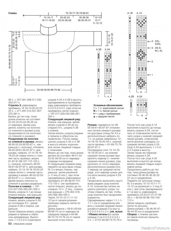 Вязаные модели в журнале «Creazion №4 2025»