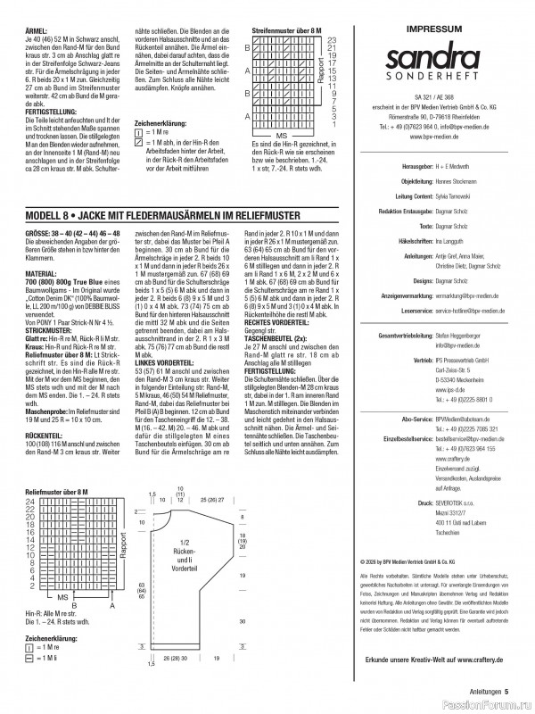 Вязаные модели в журнале «Sandra Sonderheft SA321 2026»