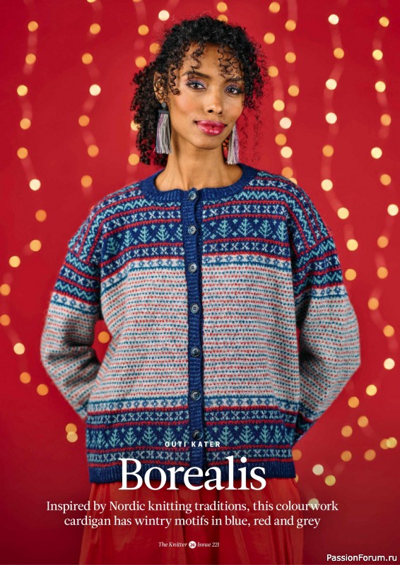 Вязаные проекты спицами в журнале «The Knitter №221 2025»