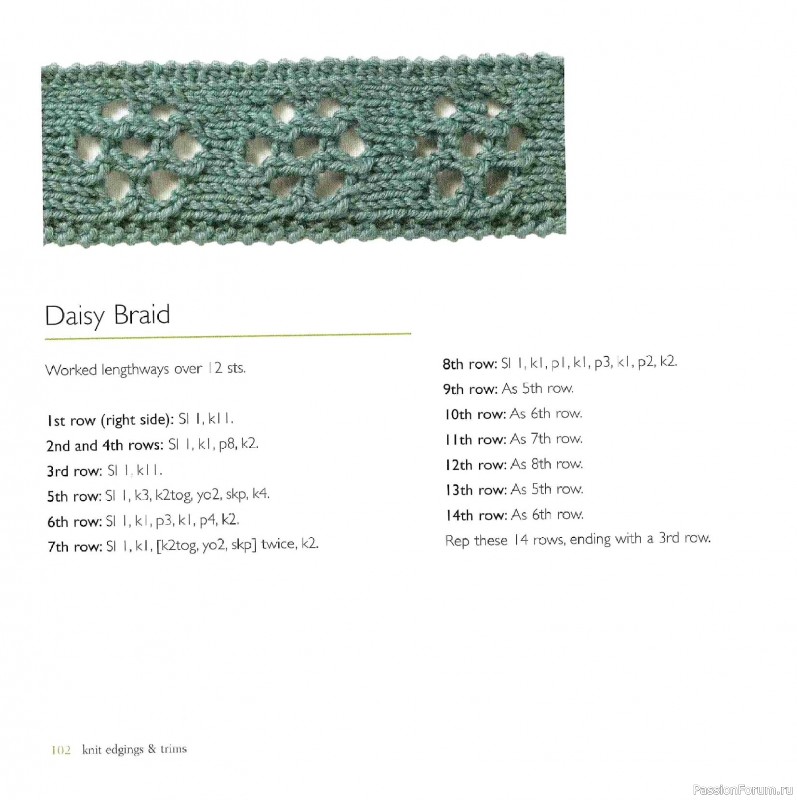 Вязаные проекты в книге &laquo;Knit Edgings & Trims 150 Stitches&raquo;.