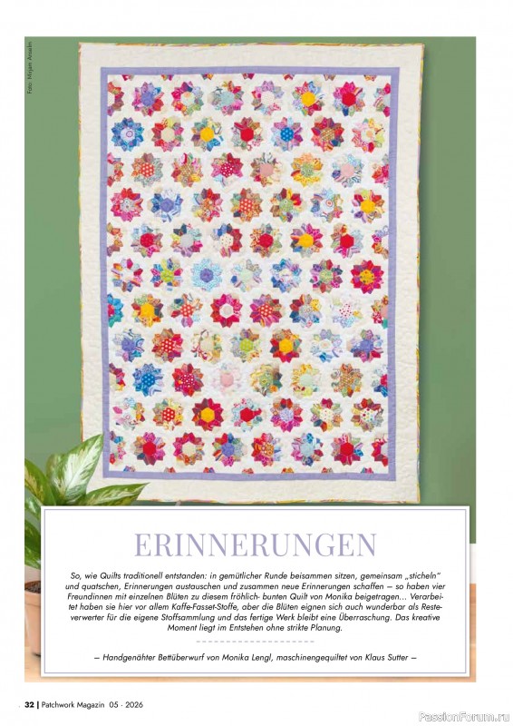 Коллекция проектов для рукодельниц в журнале &laquo;Patchwork das Magazin №5 2026&raquo;