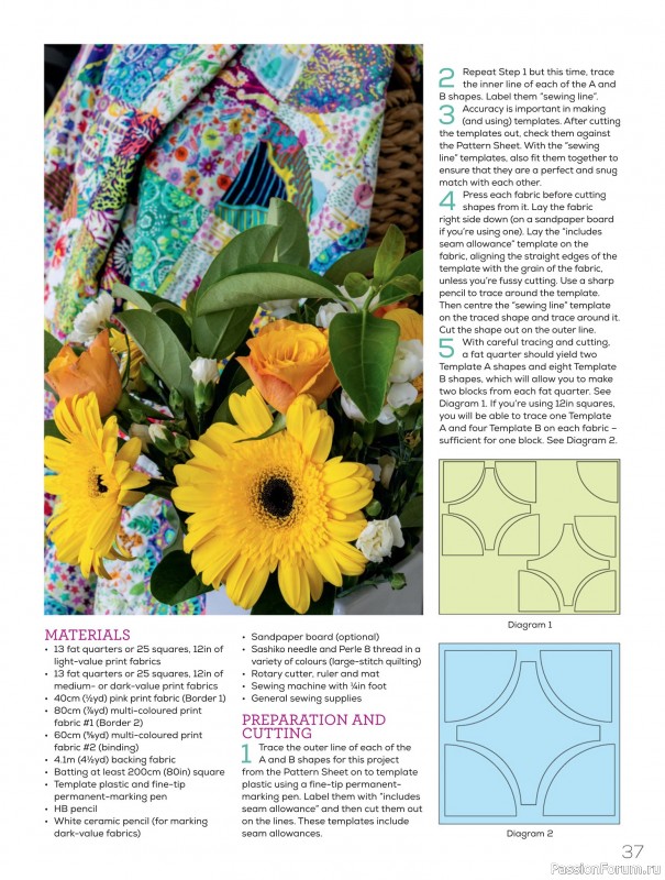 Коллекция проектов для рукодельниц в журнале «Quilters Companion №135 2025»