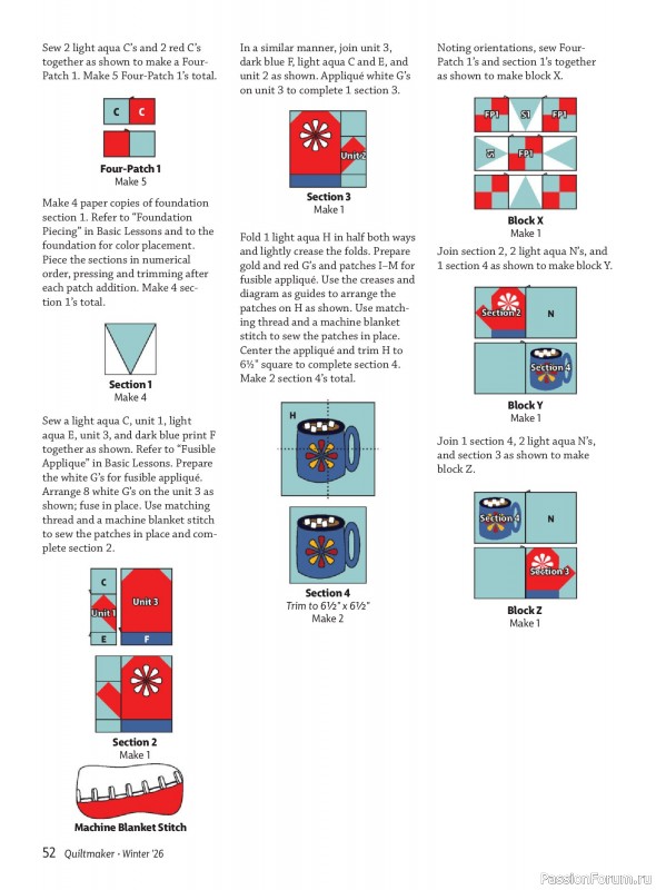 Коллекция проектов для рукодельниц в журнале «Quiltmaker - Winter 2026»