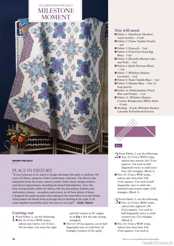 Коллекция проектов для рукодельниц в журнале «Todays Quilter №127 2025»