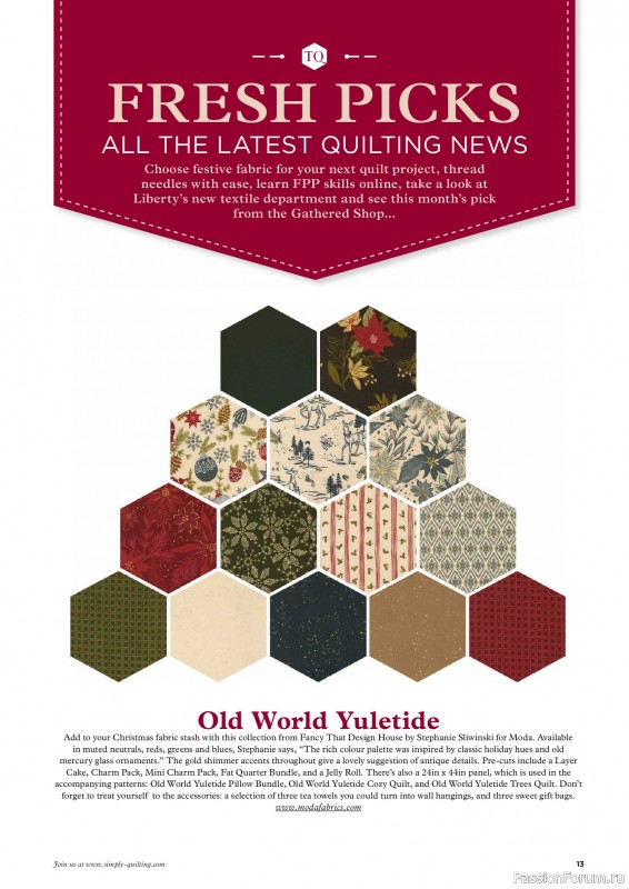 Коллекция проектов для рукодельниц в журнале &laquo;Todays Quilter №145 2026&raquo;