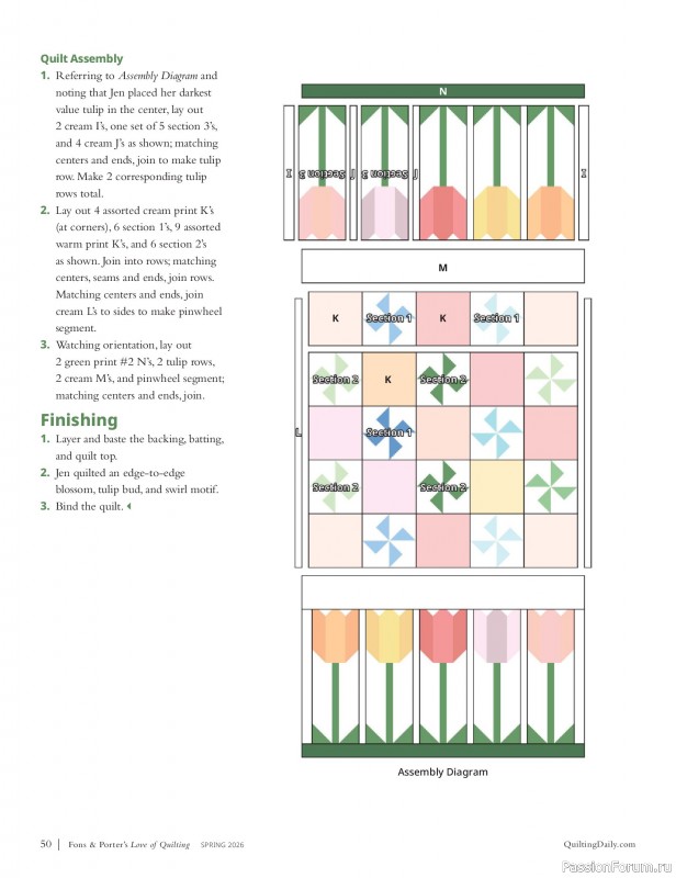 Коллекция проектов в журнале &laquo;Fons & Porter's Love of Quilting - Spring 2026&raquo;