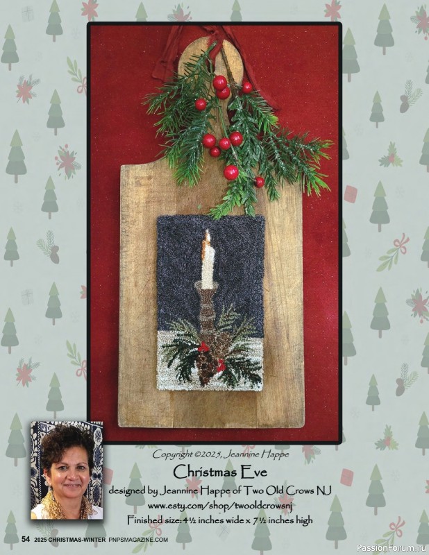 Коллекция вышивки в журнале «Punch Needle & Primitive Stitcher - Winter 2025»