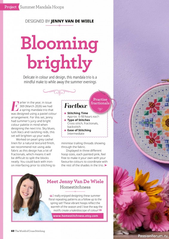 Коллекция вышивки в журнале &laquo;The World of Cross Stitching №372 2026&raquo;