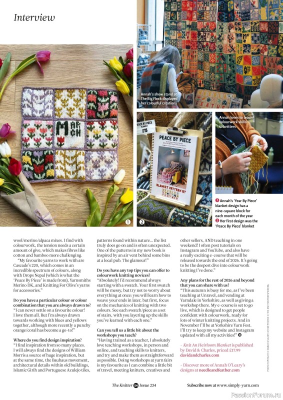 Вязаные проекты спицами в журнале &laquo;The Knitter №234 2026&raquo;