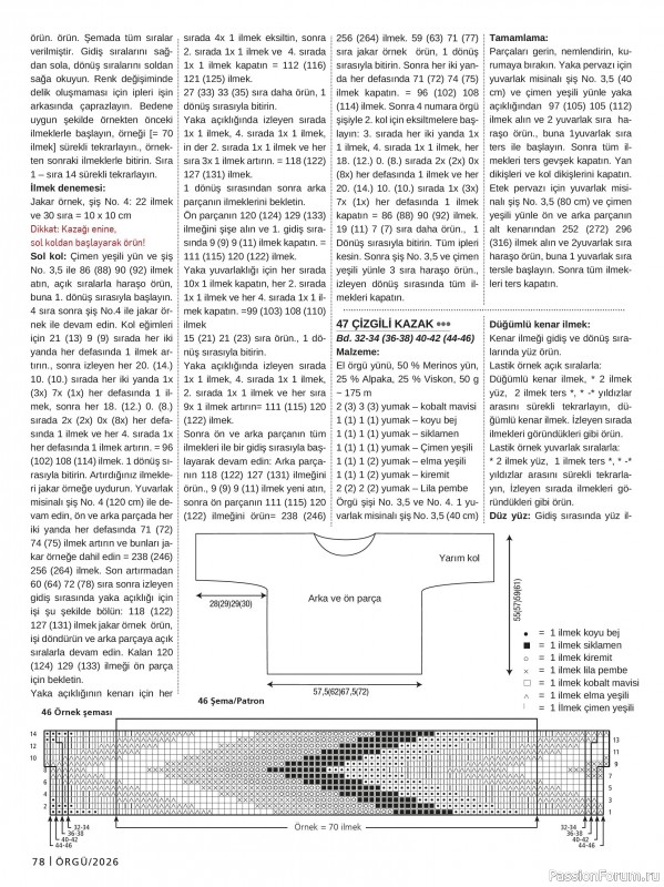 Вязаные проекты в журнале &laquo;Burda Orgu №2 2026&raquo;