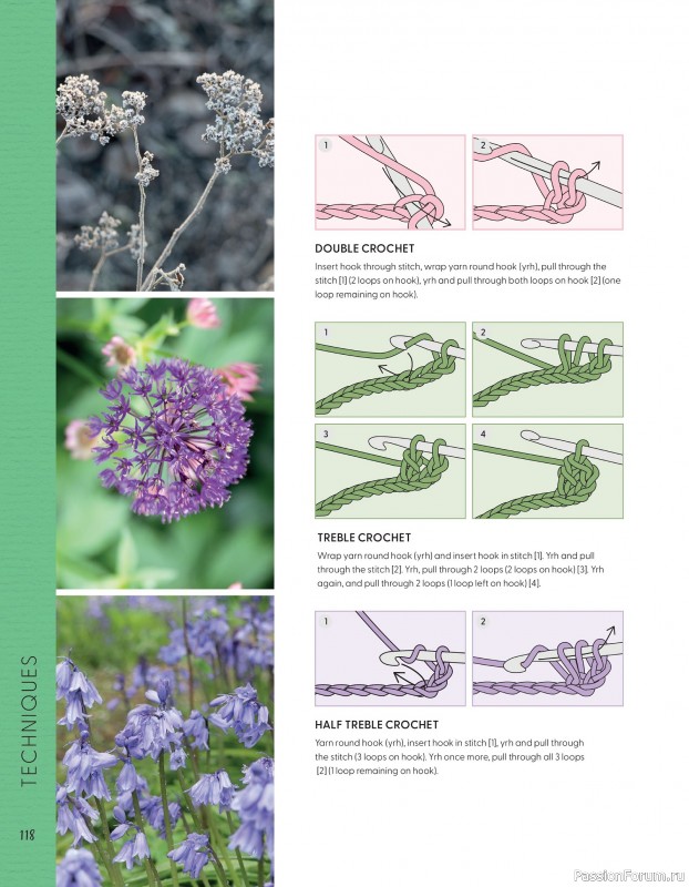 Bязаные проекты в журнале «100 crochet: flowers, plants and petals»
