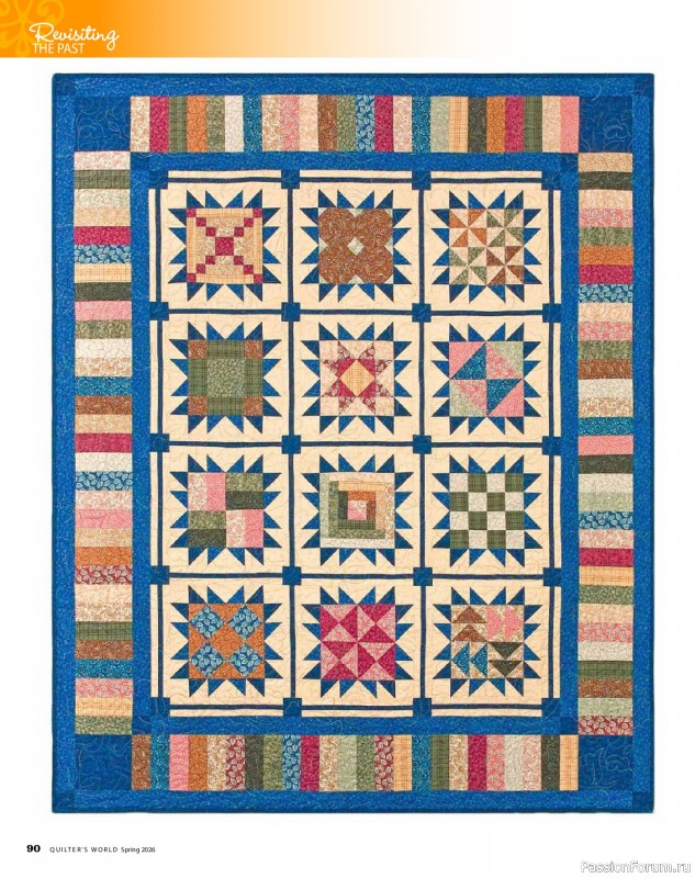 Коллекция проектов для рукодельниц в журнале «Quilter's World - Spring 2026»
