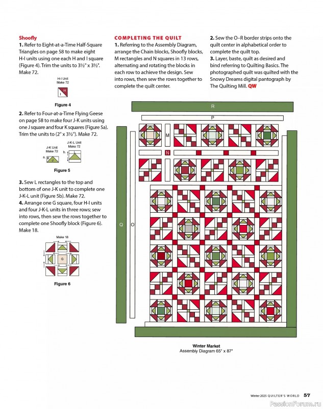 Коллекция проектов для рукодельниц в журнале «Quilter's World - Winter 2025»