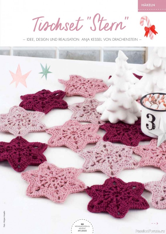 Коллекция проектов для рукодельниц в журнале «Weihnachten & Advent - selber machen №49 2025»