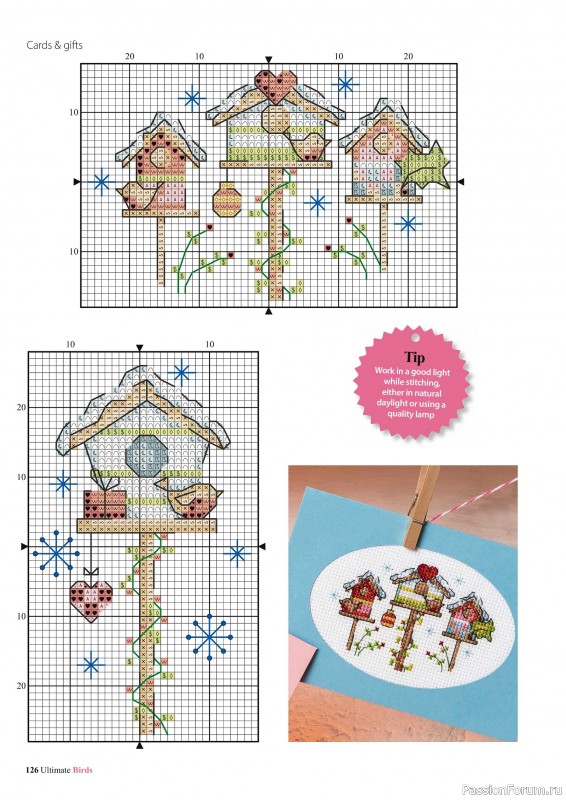Коллекция вышивки в журнале «Cross Stitch Birds - March 2025»