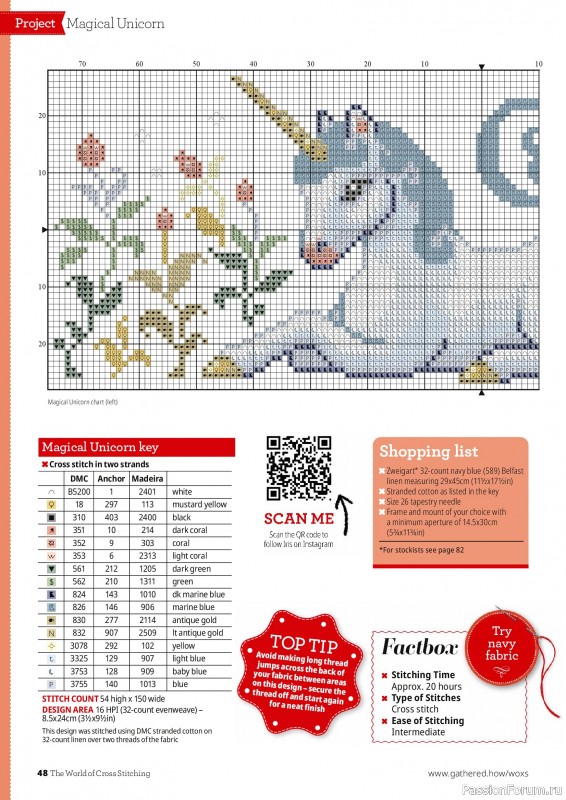 Коллекция вышивки в журнале «The World of Cross Stitching №373 2026»
