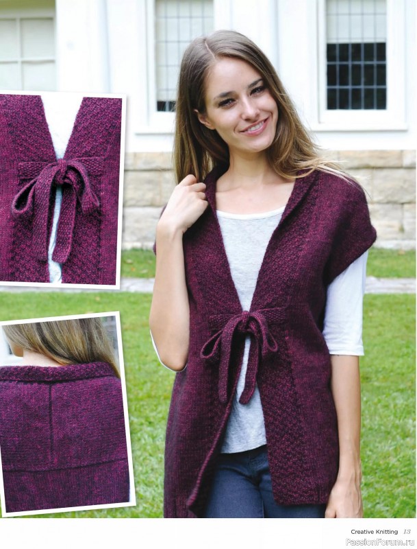 Вязаные модели спицами в журнале &laquo;Creative Knitting №91 2025&raquo;