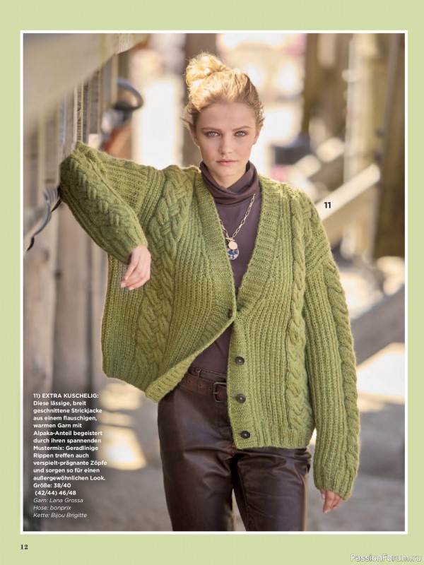 Вязаные модели в журнале «Sabrina №1 2026»