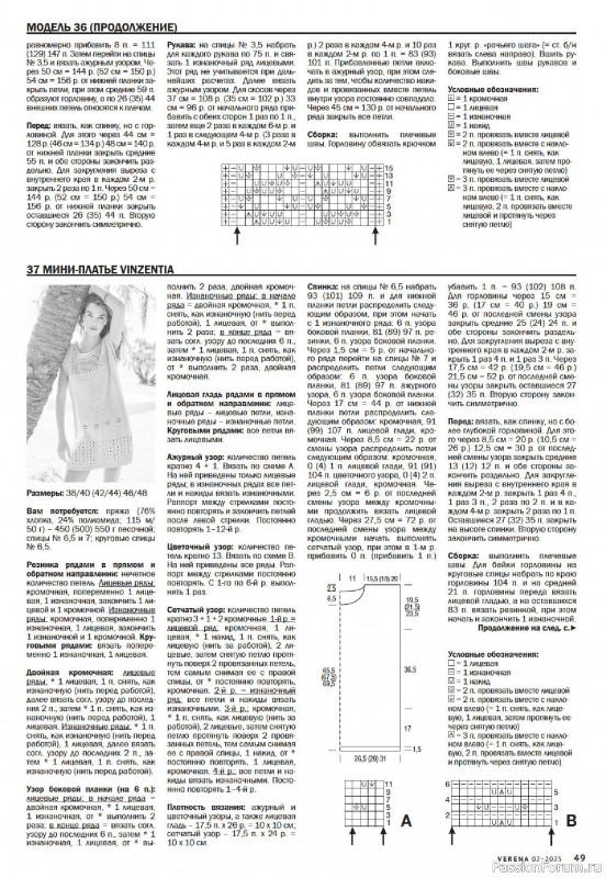Вязаные модели в журнале «Verena №2 2025»