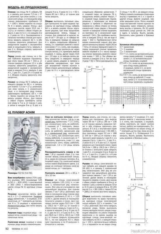 Вязаные модели в журнале «Verena №3 2025»