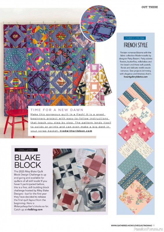 Коллекция проектов для рукодельниц в журнале «Love Patchwork & Quilting №149 2025»