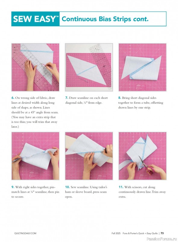 Коллекция проектов для рукодельниц в журнале «Quick+Easy Quilts - Fall 2025»