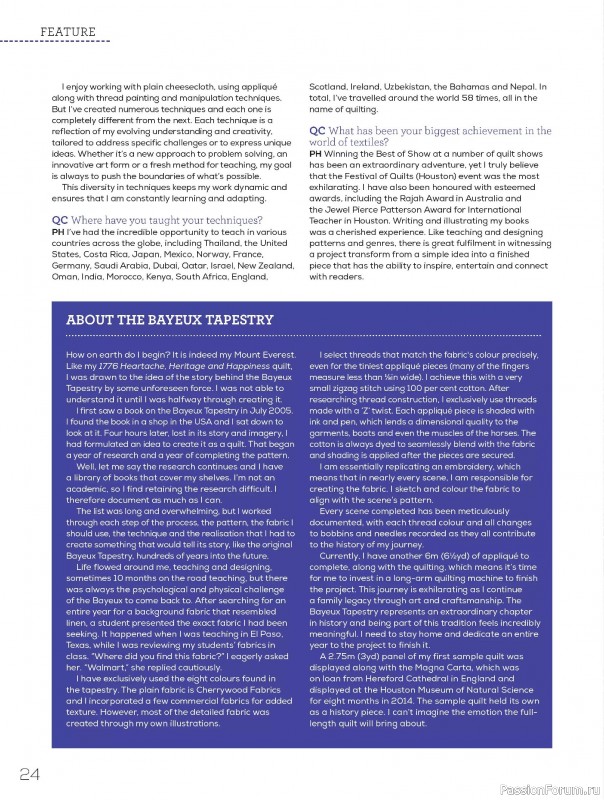 Коллекция проектов для рукодельниц в журнале «Quilters Companion №136 2025»