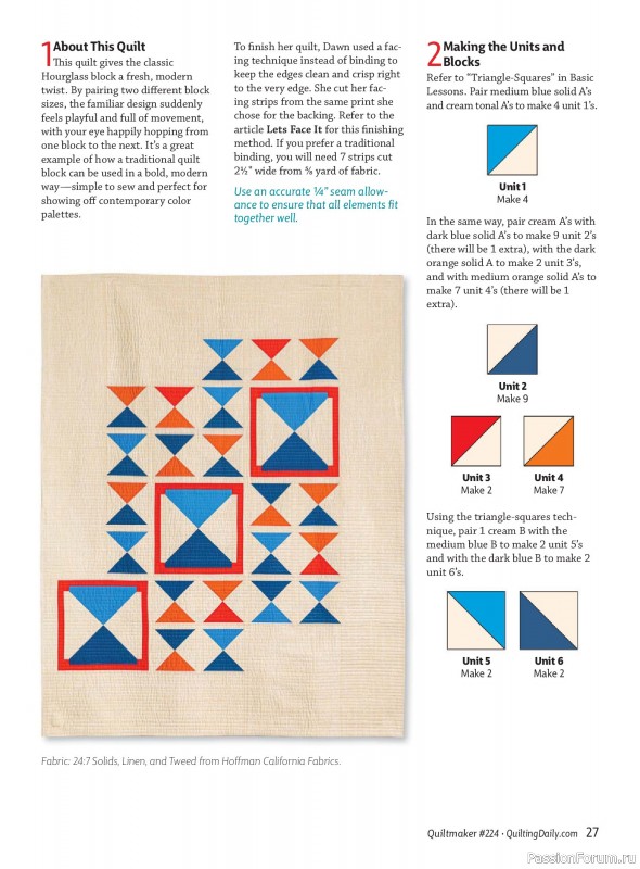 Коллекция проектов для рукодельниц в журнале «Quiltmaker №224 2026»