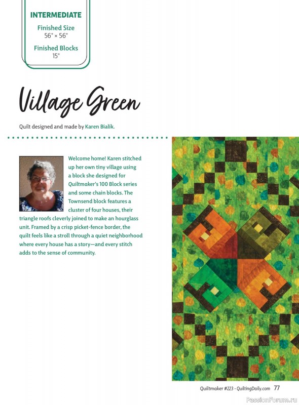 Коллекция проектов для рукодельниц в журнале «Quiltmaker - Winter 2026»