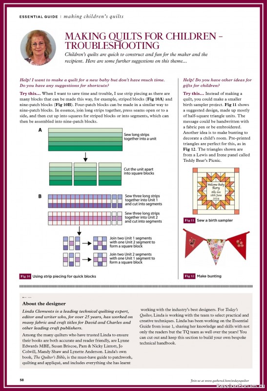 Коллекция проектов для рукодельниц в журнале «Todays Quilter №122 2024»