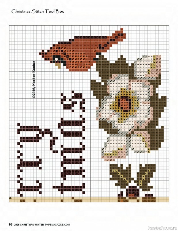 Коллекция вышивки в журнале «Punch Needle & Primitive Stitcher - Winter 2025»