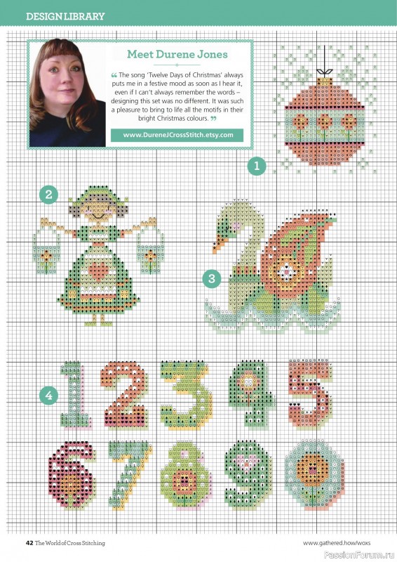 Коллекция вышивки в журнале «The World of Cross Stitching №365 2025»