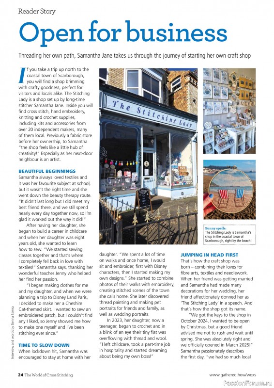 Коллекция вышивки в журнале &laquo;The World of Cross Stitching №369 2026&raquo;