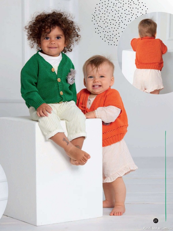 Вязаные модели для детей в журнале «Kinder Maschenmode №2 2024»