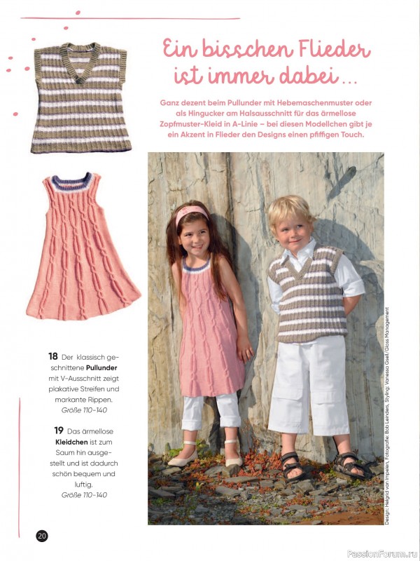 Вязаные модели для детей в журнале &laquo;Kinder Maschenmode №2 2026&raquo;