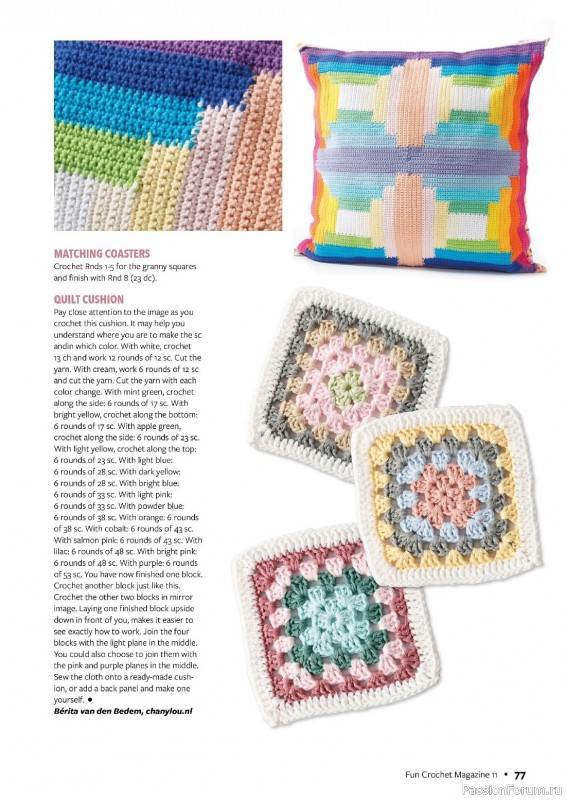 Вязаные проекты крючком в журнале «Fun Crochet Magazine №11 2023»