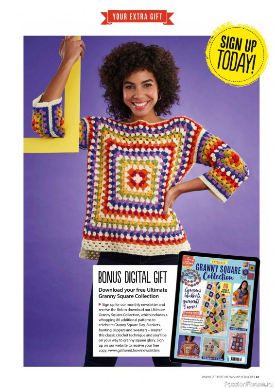 Вязаные проекты крючком в журнале «Simply Crochet №165 2025»